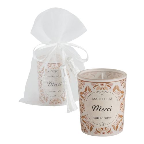 Scented candle Merci 70 g - Fleur de Coton