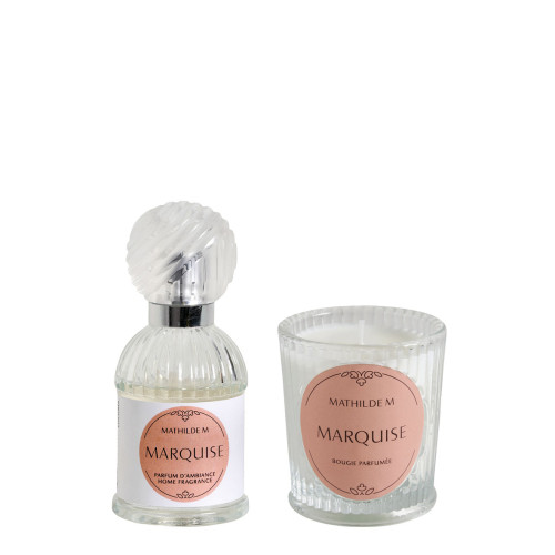 Estuche de perfume de ambiente y vela perfumada Trésor de Fleurs - Marquise