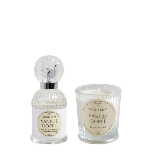Trésor de Fleurs home fragrance and scented candle gift set - Vanille Dorée