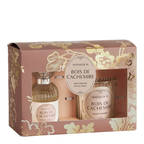Cofanetto con fragranza per ambienti e candela profumata Trésor de Fleurs - Bois de Cachemire