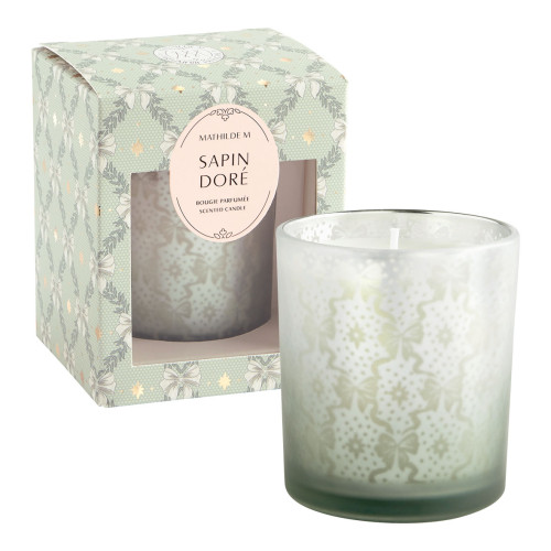Rubans de Fête scented candle 160 g - Sapin Doré