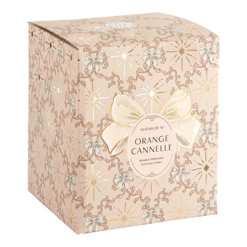 Vela perfumada en forma de bola de Navidad Rubans de Fête 210 g - Orange Cannelle