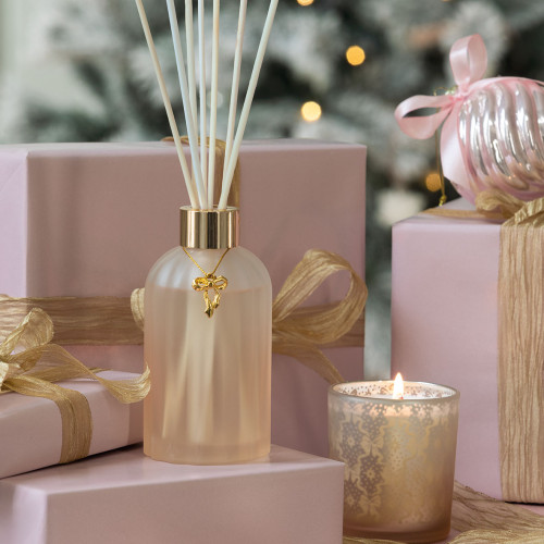 Bougie parfumée Rubans de Fête 160 g - Orange Cannelle