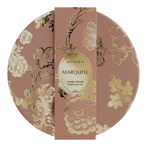Bow fragrance diffuser and Trésor de Fleurs scented candle gift set - Marquise