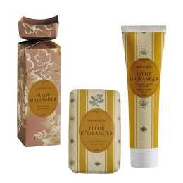 Coffret baume mains et savon Trésor de Fleurs - Fleur d'Oranger