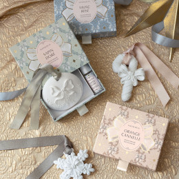 Décor parfumé et concentré de parfum Rubans de Fête - Orange Cannelle