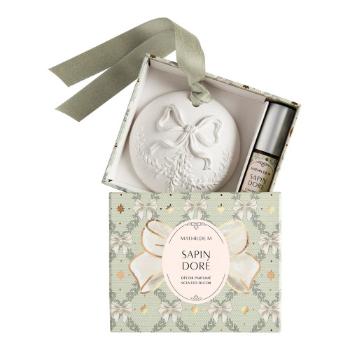 Rubans de Fête scented ornament and fragrance concentrate - Sapin Doré