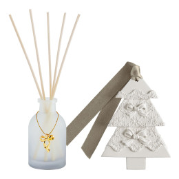 Coffret diffuseur de parfum Rubans de Fête - Musc Irisé