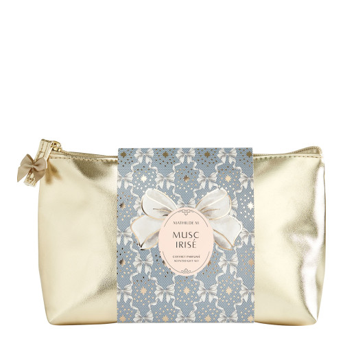 Rubans de Fête pouch with home fragrance, bracelet and scented ornament - Musc Irisé