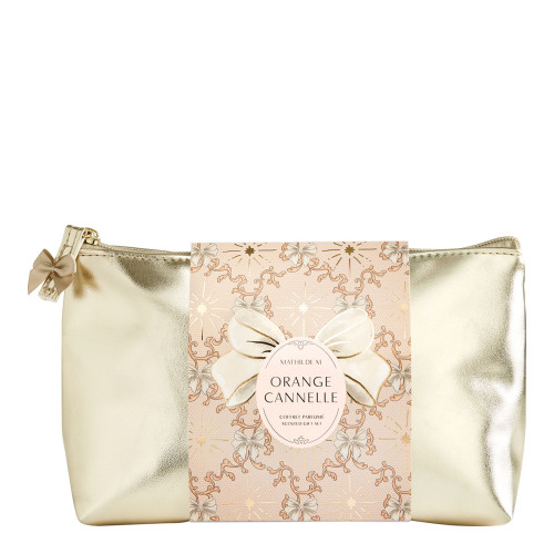 Pochette parfum d'ambiance, bracelet et décor parfumé Rubans de Fête - Orange Cannelle