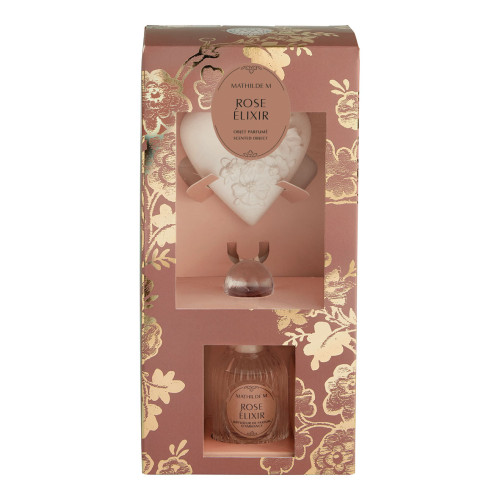 Estuche con difusor de perfume y adorno perfumado Trésor de Fleurs - Rose Élixir