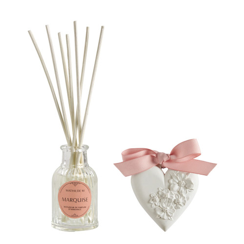 Trésor de Fleurs fragrance diffuser and scented decoration gift set - Marquise