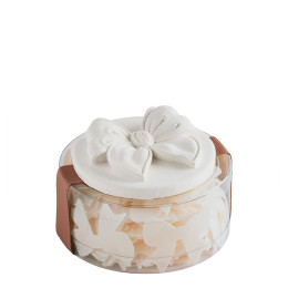 Boîte de feuilles de savon Petits Nœuds nude - Parfum Rose