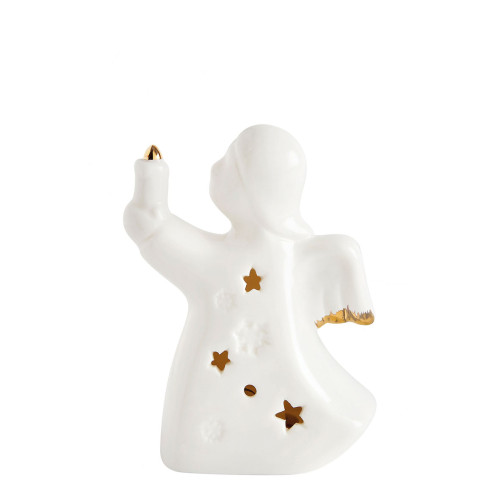 Decorative ceramic angel with LED - Small