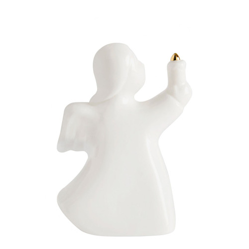Ange décoratif en céramique avec LED - Petit modèle