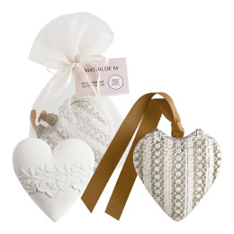 Boîte Cœur et décor parfumé - Cèdre Éternel