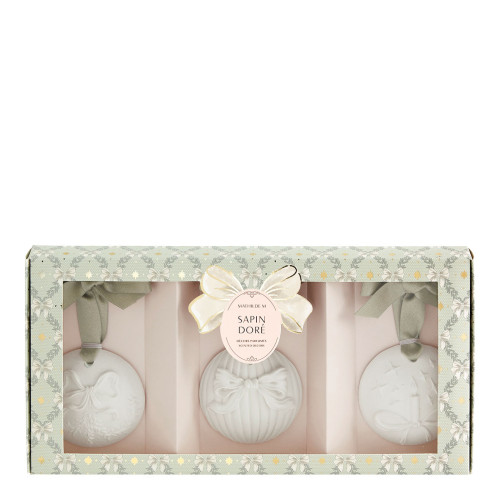 Estuche de bolas de Navidad perfumadas Rubans de Fête - Sapin Doré