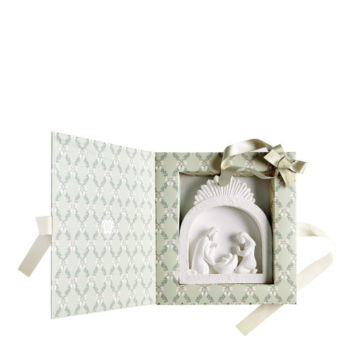 Rubans de Fête Scented Christmas Nativity Scene - Sapin Doré
