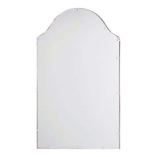 Miroir Apolline en métal blanchi
