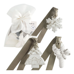 Pouch of 3 scented decorations Rubans de Fête - Musc Irisé