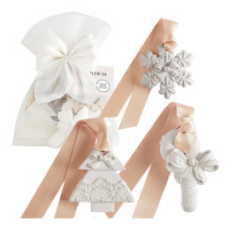Sacchetto con 3 decorazioni profumate Rubans de Fête - Orange Cannelle