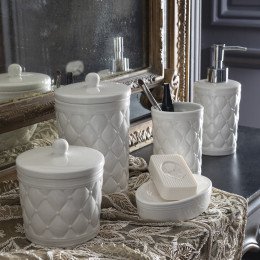 Set of 2 Boudoir Précieux Cotton Jars