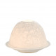 Arabesques porcelain bisque lithophane tealight holder