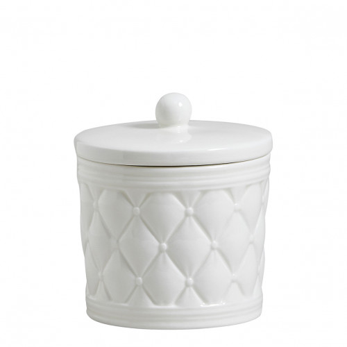 Set of 2 Boudoir Précieux ceramic cotton jars