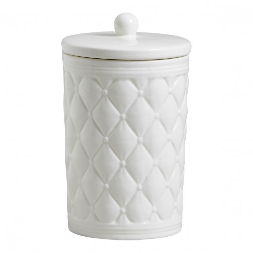 Set of 2 Boudoir Précieux ceramic cotton jars