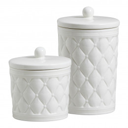 Set of 2 cotton jars Boudoir Précieux