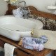 Trousse de toilette tissu Médaillon Îles Marquises - Grand modèle