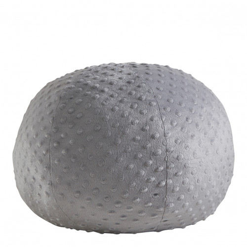 Pouf Morbidezza plumetis grigio