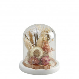 Cloche de fleurs séchées Cabinet des Merveilles - Petit modèle