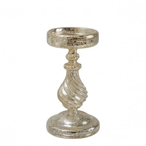 Candleholder twisted with light small