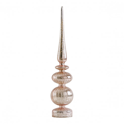 Ornamento rosa luminoso mercurizzato - Modello grande