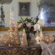 Sapin lumineux rose et doré - Moyen modèle
