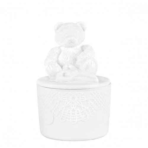 My Teddy Bear first lock of hair box for girls